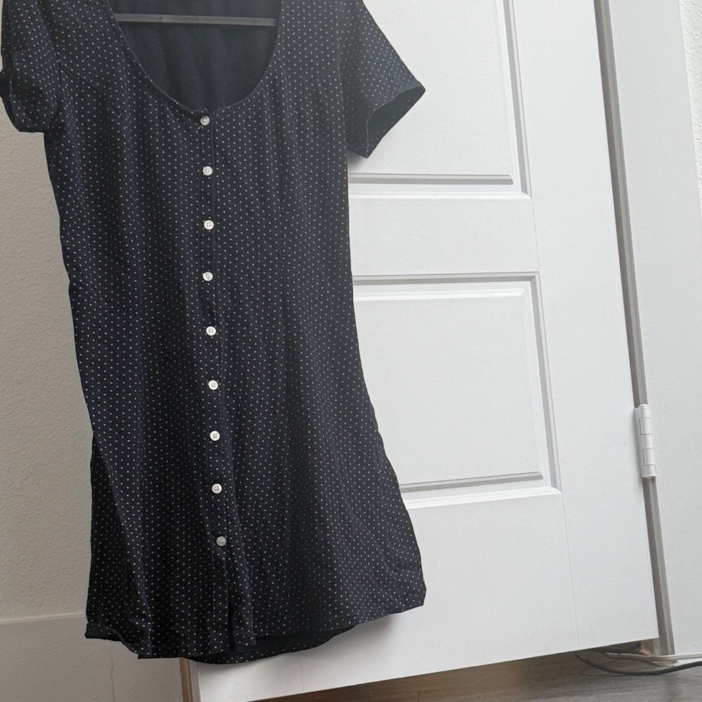 Brandy Melville Black Button Down Shirt
